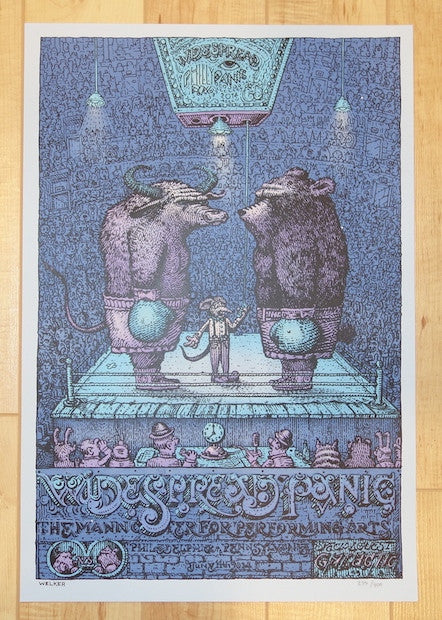 2014 Widespread Panic - Philadelphia Silkscreen Concert Poster by David Welker