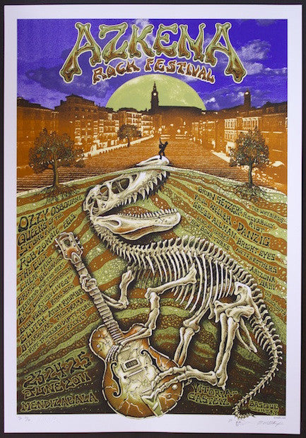 2011 Azkena Rock - by Festival Silkscreen Poster Emek JoJo\'s Concert | Posters
