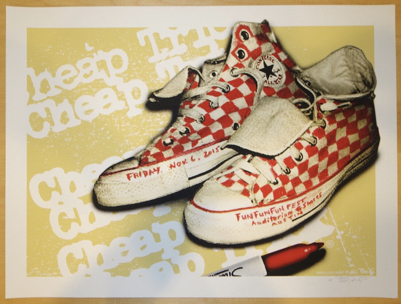 2015 Cheap Trick - Austin Silkscreen Concert Poster by Billy Perkins