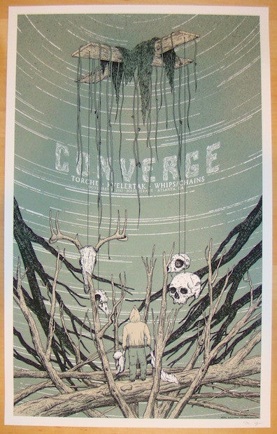 2012 Converge - Atlanta Silkscreen Concert Poster by Neal Williams