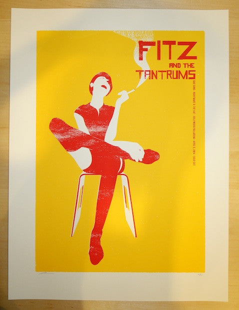 2014 Fitz and the Tantrums - Hollywood Concert Poster by Vastagh