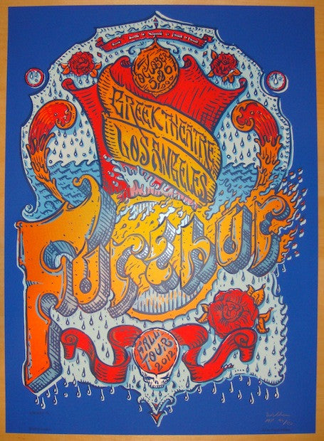 2012 Furthur - Los Angeles Silkscreen Concert Poster by David Welker