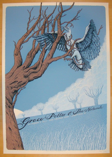 2013 Grace Potter - Asheville Concert Poster by Neal Williams