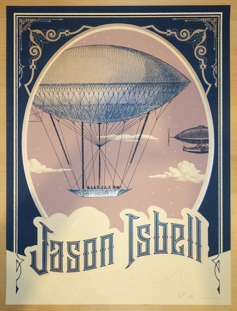 2015 Jason Isbell - Nashville II Silkscreen Concert Poster by Status