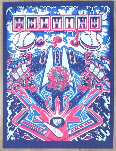 2016 The Melvins - Indianapolis Silkscreen Concert Poster by Zombie Ye ...