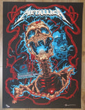 2017 Metallica - Birmingham Silkscreen Concert Poster by Zombie Yeti