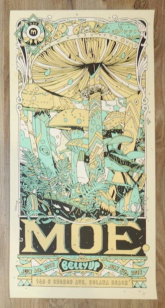 2018 Moe. - Solana Beach Silkscreen Concert Poster by Tyler Stout