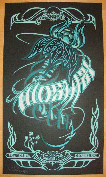 2009 Mogwai - Buffalo Silkscreen Concert Poster by Brad Klausen