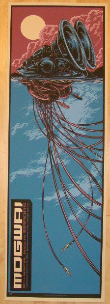 2011 Mogwai - Houston Silkscreen Concert Poster by Ken Taylor