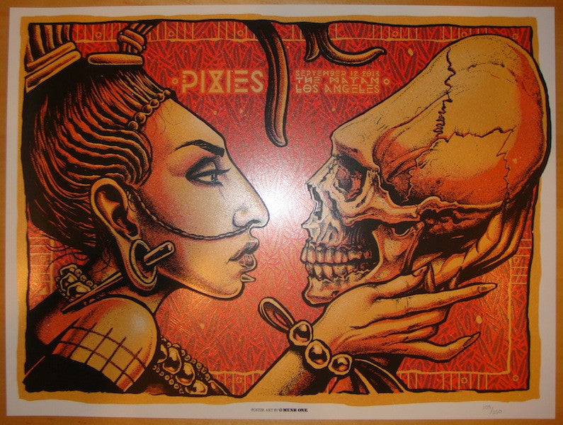 2013 The Pixies - Los Angeles IV Silkscreen Concert Poster by Munk One