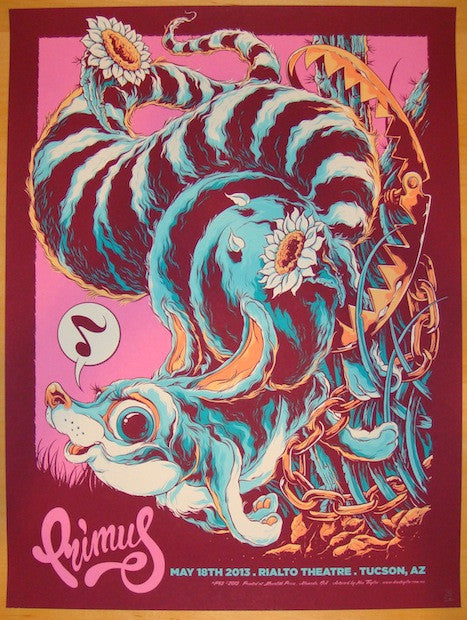 2013 Primus - Tucson Silkscreen Concert Poster by Ken Taylor | JoJo's ...