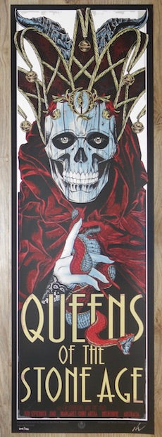 2018 Queens of the Stone Age - Melbourne II Silkscreen Concert Poster by Rhys Cooper