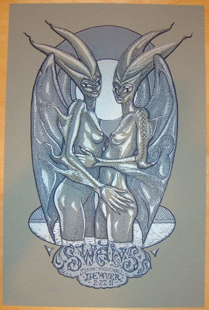 2011 Swans - Denver Silkscreen Concert Poster by David Welker