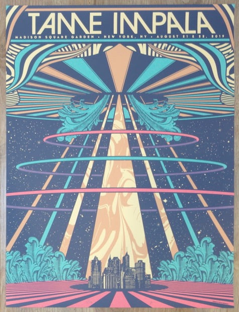 2019 Tame Impala - NYC Silkscreen Concert Poster by Status Serigraph