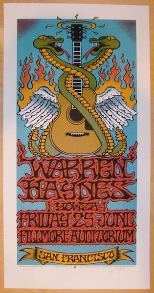 2004 Warren Haynes - San Francisco Silkscreen Concert Poster by Gary H ...