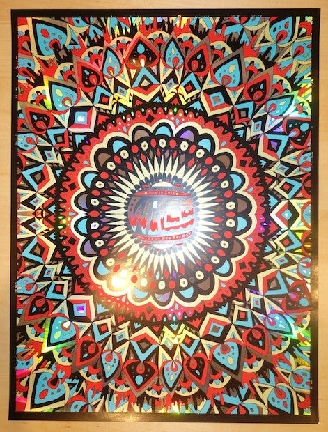 2015 Wilco - Red Rocks Silkscreen Concert Poster by Nate Duval