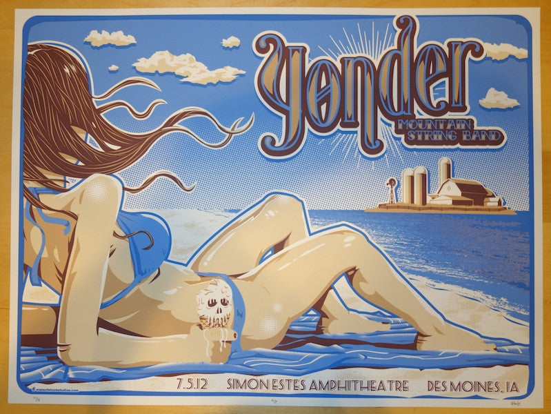 2012 Yonder Mountain String Band - Des Moines Concert Poster by Darin Shock