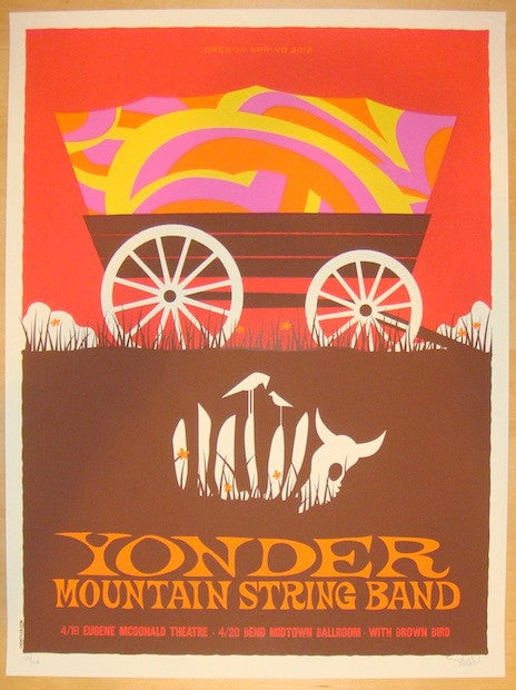 2012 Yonder Mountain String Band - Oregon Poster by Dan Stiles